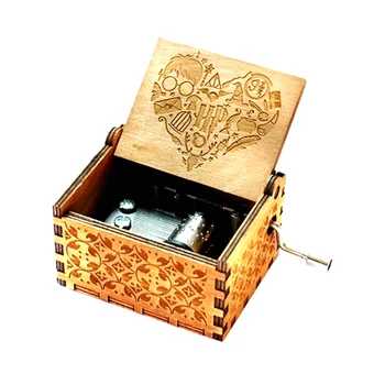 

Wooden Hand-cranked Music Box Harry P Queen Bohemian Rhapsody Music Box Game Of Throne Present You are My Sunshine NEW