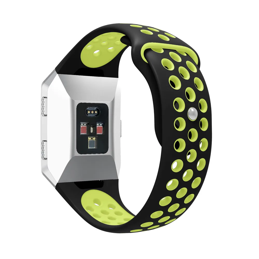 Apple Watch Band модный двухцветный спортивный силиконовый браслет ремешок для Fitbit Ionic длина ремешка 225 мм ремень для часов