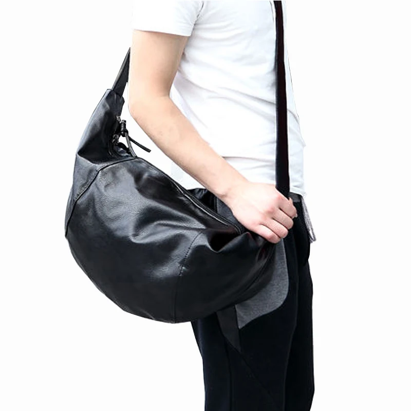 

Original Luxury Design Men's Crossbody Bag Simple Fashion Shoulder Purses Casual Large Capacity PU Weekend Bags Bolsa Feminina