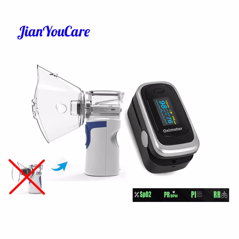 JianYouCare ручной ингалятор для астмы, сетчатый ингалятор для детей, портативный бесшумный Пульсоксиметр для пальцев, для семейного здоровья, oximetro de dedo