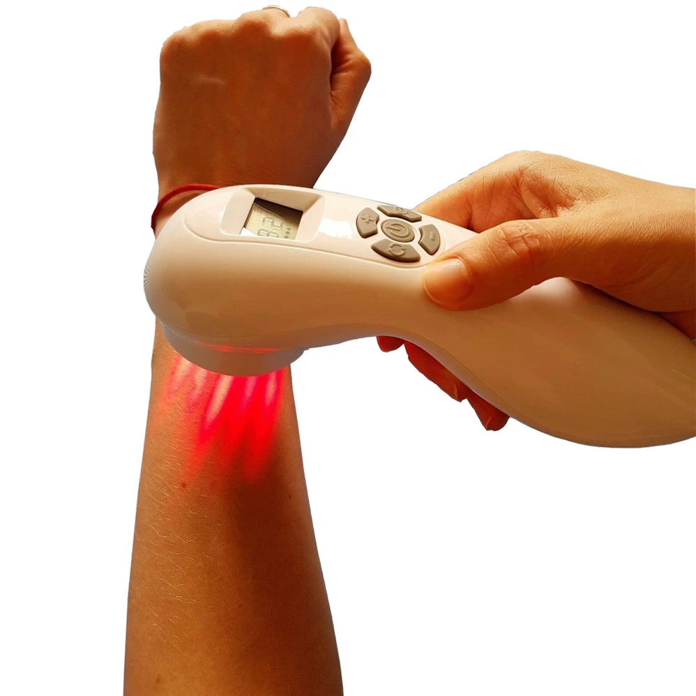 

Medical Cold Laser Therapy Device Wounds Joint Muscle Knee Back Shoulder Foot Neck Rheumatic Pain Free Goggle