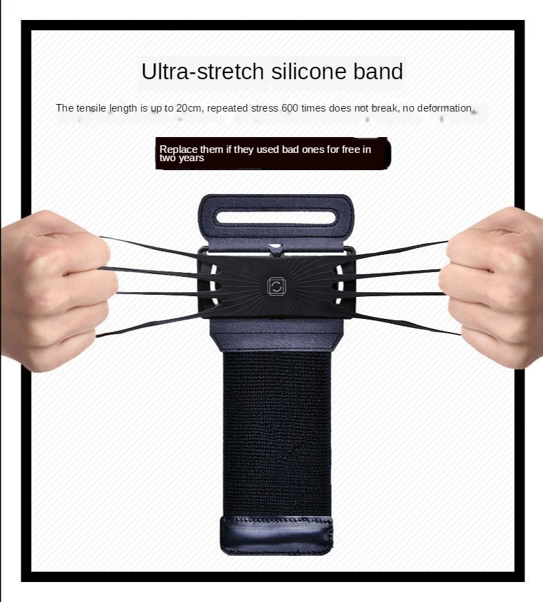 MOBILIS Brassard Universel 5-7" – Rotation 360°, Velcro Ajustable, Compatible Zebra TC22 TC27 TC51, EDA51 EDA56, XCover