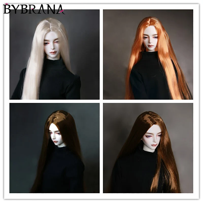 Парик Bybrana BJD ночная кукла лоли Шелковый парик молочного цвета 3 балла детский