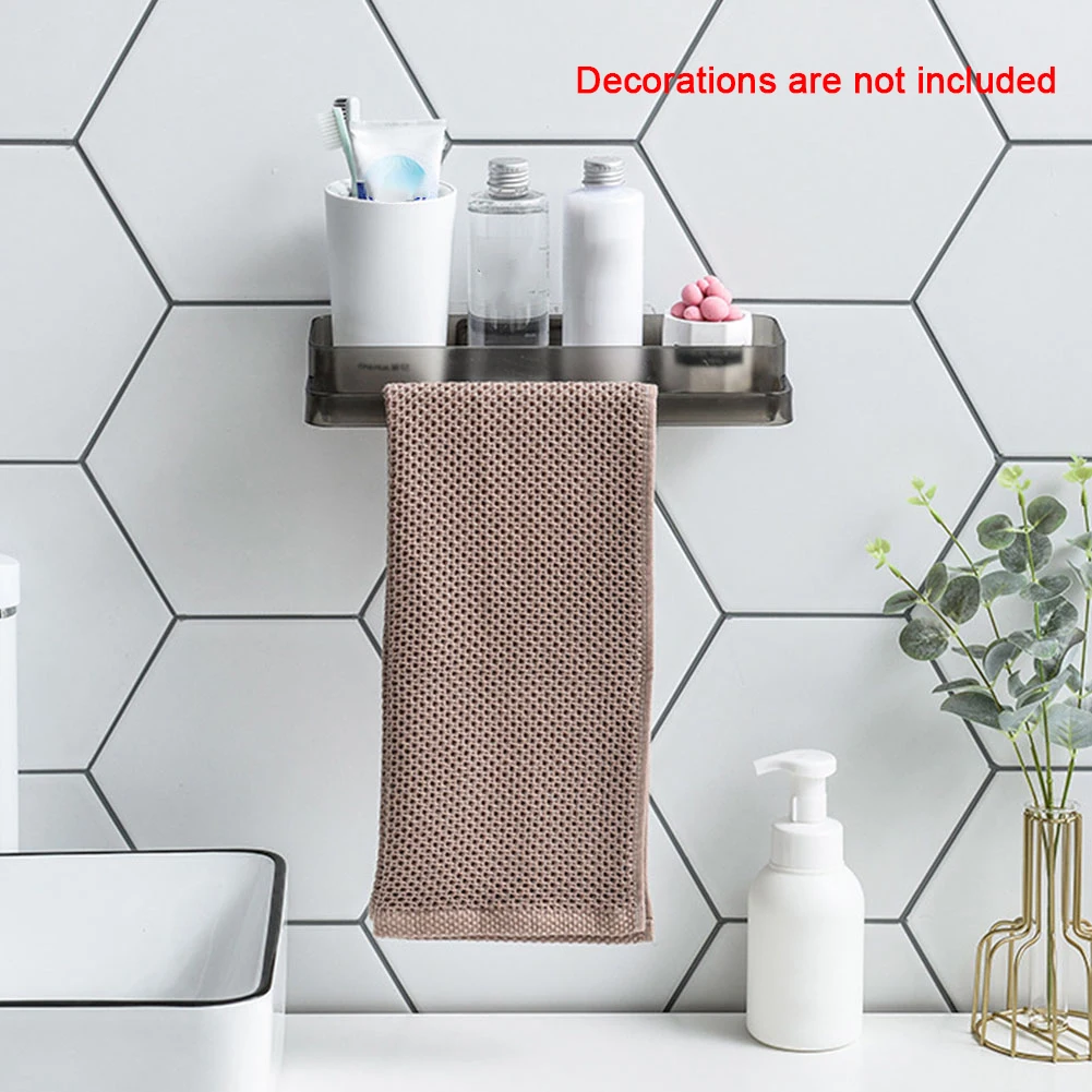 Домашний современный настенный стеллаж для хранения ванной комнаты DIY практичный органайзер для полотенец кухонная декоративная настенная подставка простая установка