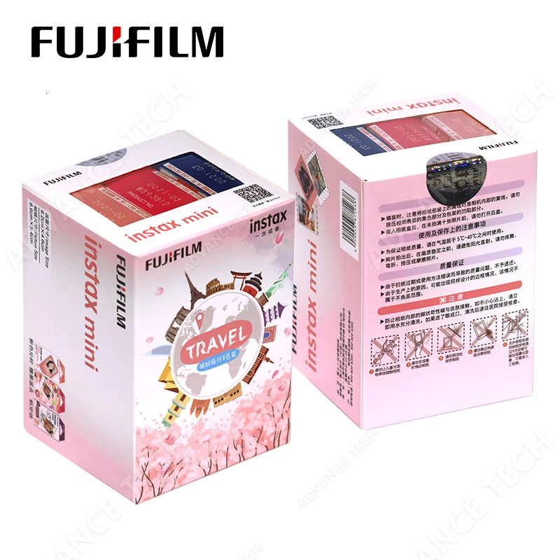 Дорожная 30 листов Fujifilm Instax mini 9 пленок белый край 3 дюйма для мгновенной камеры 7 8 25