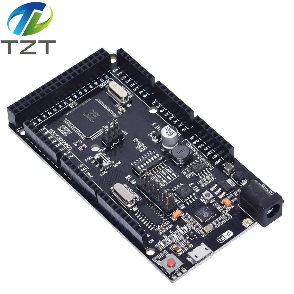 Mega2560 + Wi Fi R3 ATmega2560 ESP8266 32Мб оперативной памяти USB TTL CH340G. Совместимость с Arduino Mega NodeMCU