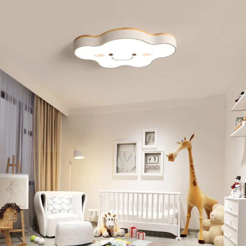 Novo Sorriso Nuvem Moderno Led Lustre Para Sala De Criancas Quarto Branco Rosa Verde Azul Cor 110v 2v Iluminacao Luz Lustres Aliexpress