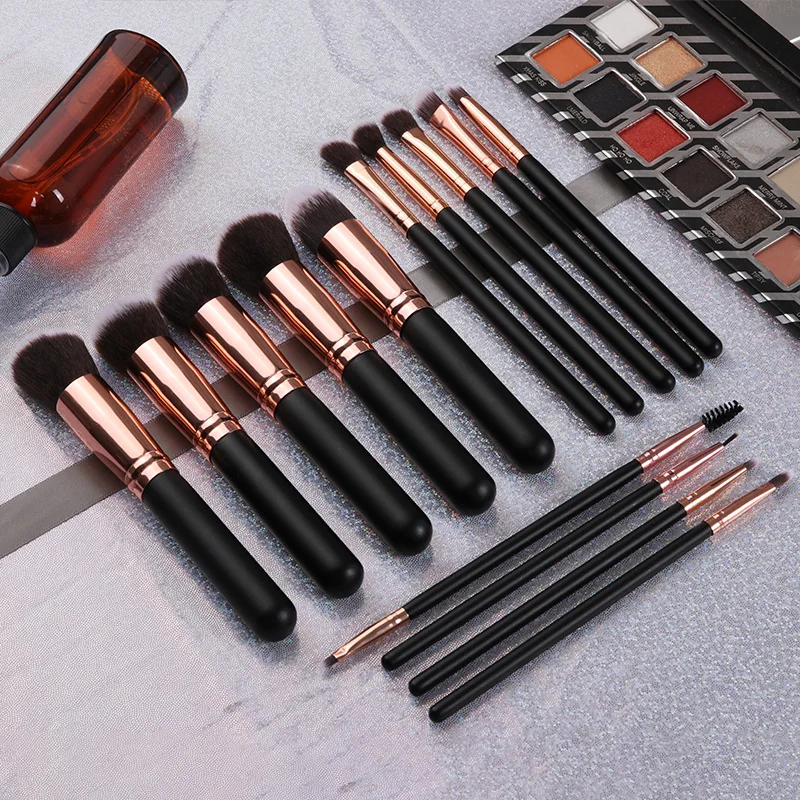 

Pro 14pcs Makeup Brushes Set For Foundation Powder Blusher Lip Eyebrow Eyeshadow Eyeliner Brush Wooden Handle Cosmetic Tool