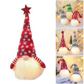 

Newest Christmas Faceless Shiny Dwarf Plush Doll Ornaments Children's Gifts Cute Interesting Christmas Ornaments