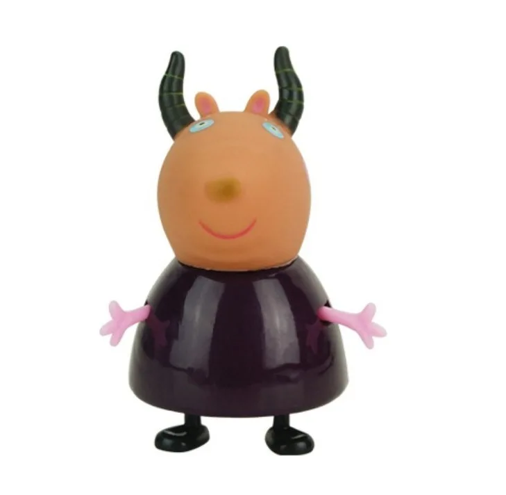1pcs Свинка Пеппа Джордж Пеппа свинка фигурка друг семья пакет папа мама фигурка аниме игрушки Свинка Пеппа День рождения украшения подарочный набор - Цвет: 1pcs