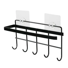 Держатель для кухонной стены, бумаги, стикер, держатель рулона для ванной комнаты, вешалка для полотенец с крючками, Decoracion, полка для салфеток, Органайзер