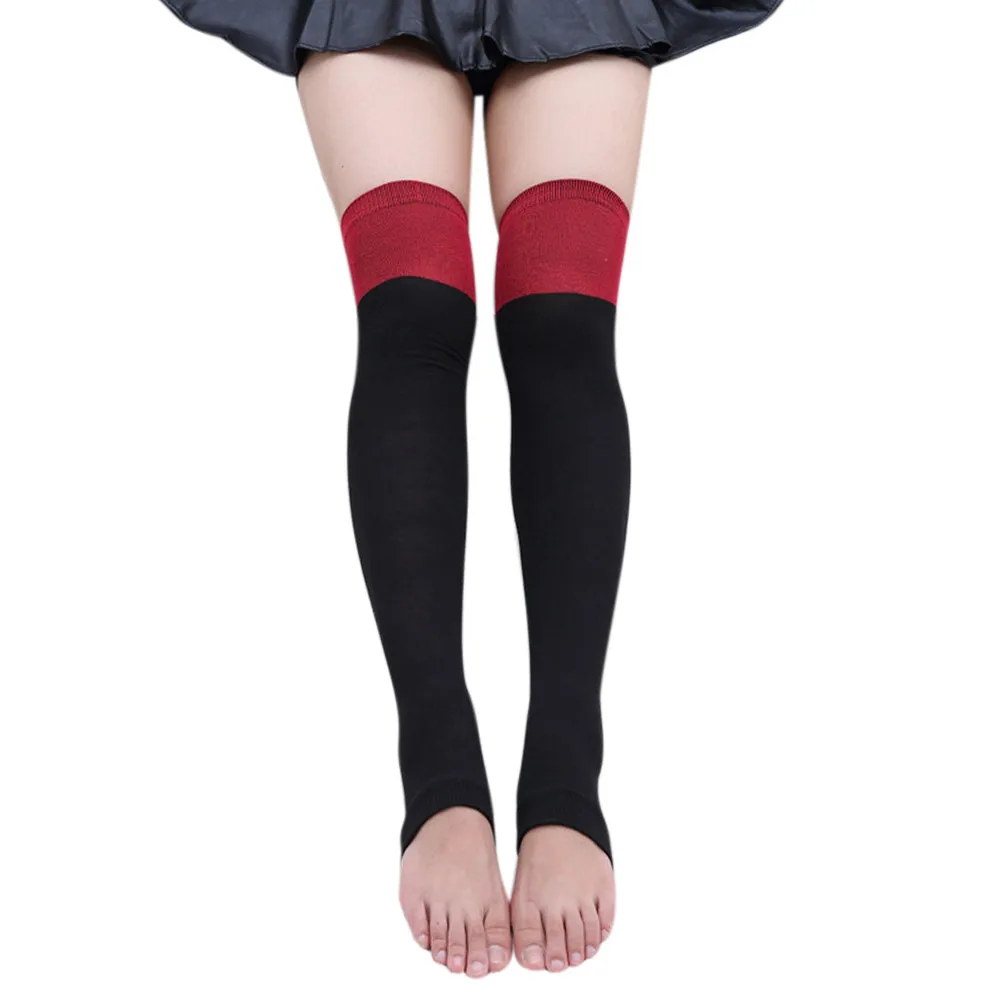 1 пара модных длинных носков гольфы выше колена новые женские носки для девочек