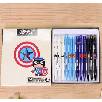 

4 pcs Cute cartoon 0.5mm/0.7mm Eraser Pencil Kawaii Novelty Pen School Office stationery kids gift