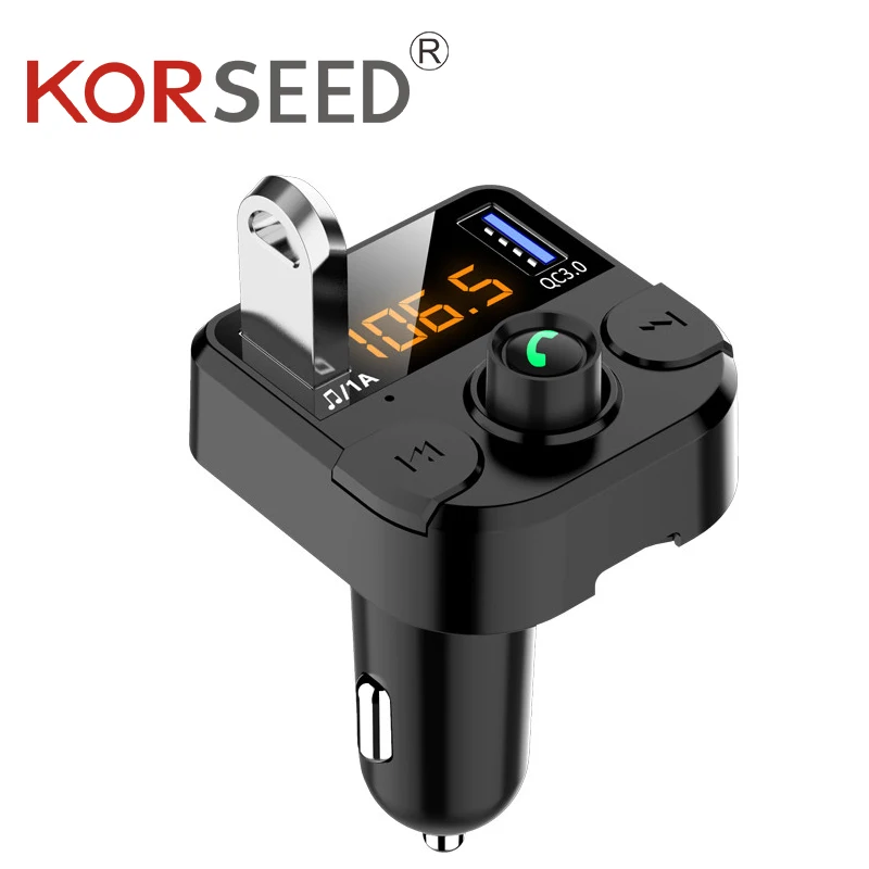 

FM Transmitter Bluetooth 5.0 Aux Audio Car MP3 Player Radio Modulator USB Charger Handsfree Wireless Adapter Car Accessories