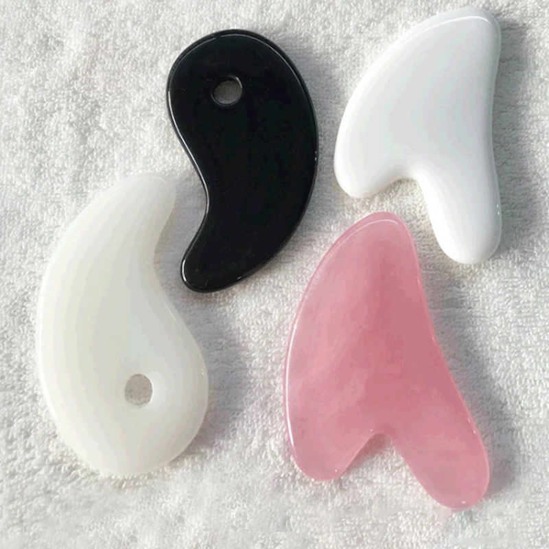 

1Pcs Beeswax Guasha Scraping Massage Scraper Face Massager Acupuncture Gua Sha Board Acupoint Face Eye Care SPA Massage Tool