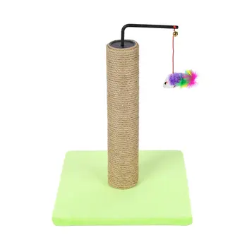 

M6-1 Pet Cat Tree Climbing Frame Toy with Fish Shape Bell Toy Cat Scratching Posts Cat Scratch Board Jumping Training Toy