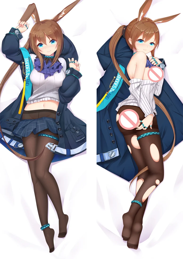 S2 Аниме Arknights Skyfire Dakimakura Чехол с персонажами Exusiai& Ifrit Bolster чехол Amiya Hugs чехол для подушки - Цвет: S2