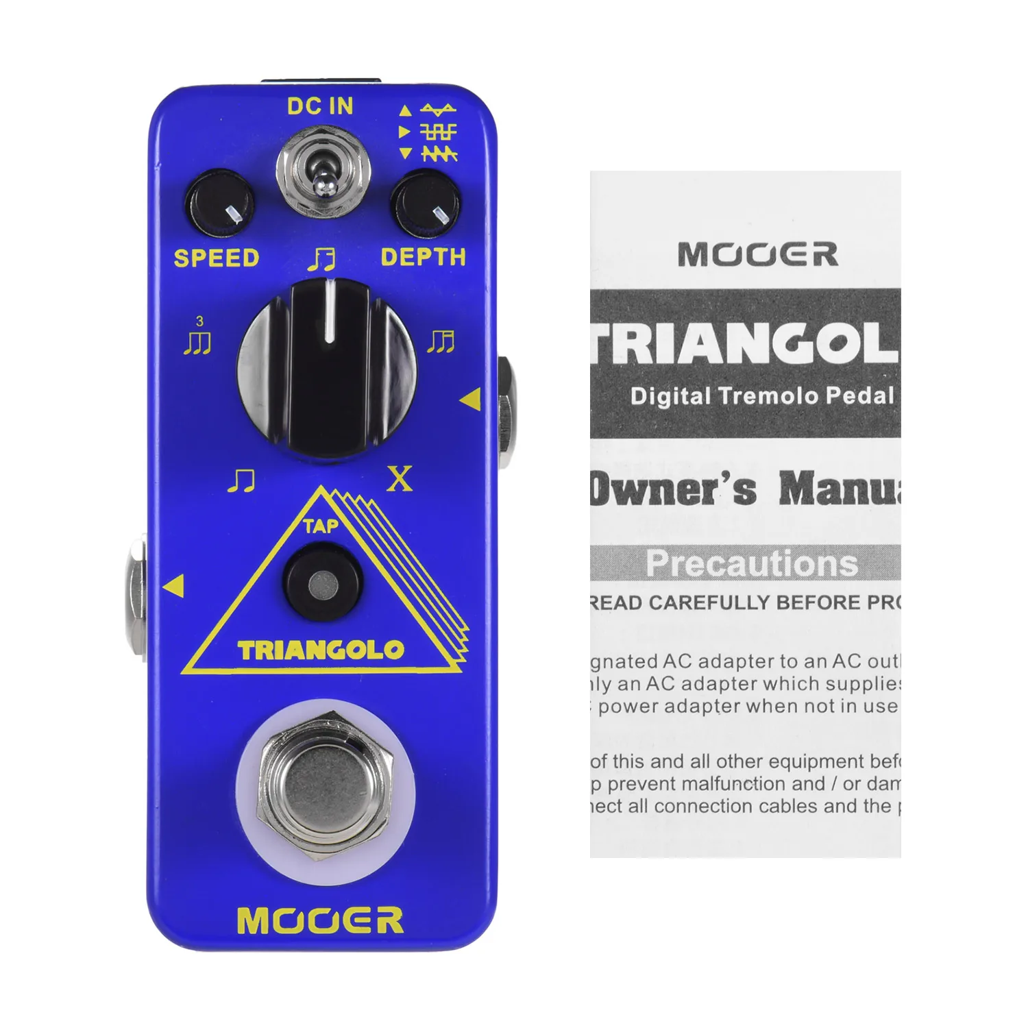 Mooer Triangolo педаль эффектов для электрогитары цифровой тремоло педаль True Bypass микро серии компактная педаль аксессуары для гитары - Цвет: Синий