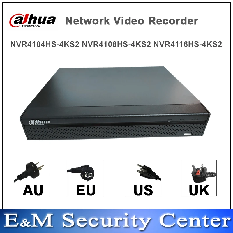 Original Dahua Compact NVR 4/8/16CH 1U Lite Network Video Recorder NVR4104HS-4KS2 NVR4108HS-4KS2 NVR4116HS-4KS2 Mini | Безопасность и