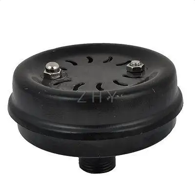 

Black Metal 1/2PT Male Threaded Reducing Noise Compressor Silencer