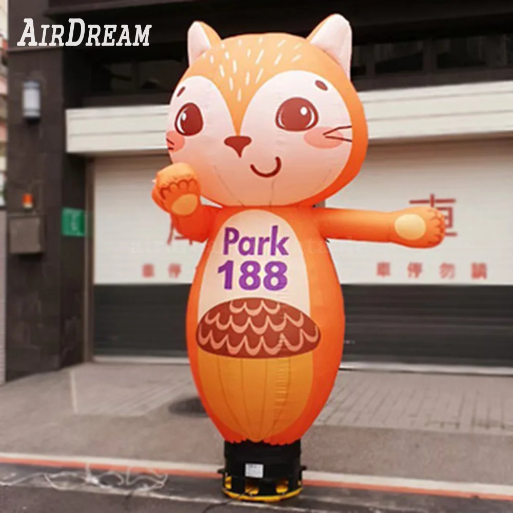 High quality Customed inflatable cat air dancer  animal cartoon Outdoor advertising welcomes air dancers 5