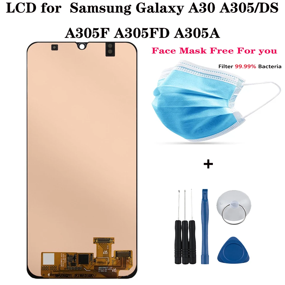 ЖК-экран для Samsung galaxy A30 A305/DS A305F A305FD A305A дисплей сенсорный экран дигитайзер Замена