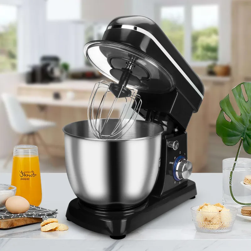 Stainless Steel Electric Blender Kitchen Food Stand Mixer Cream Egg Whisk Cake Bread Mixer Maker Machine