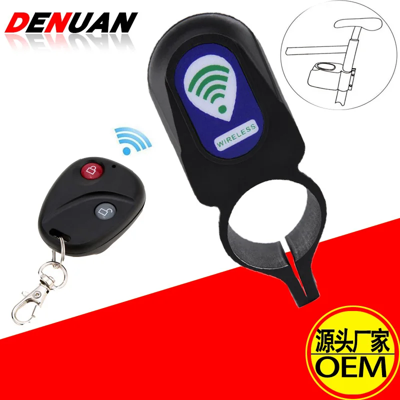 

Bicycle Wireless Remote Control Alarm Anti-Theft Lock Mountain Bike Password Bicycle Riding Equipment Accessories ABC Alarm