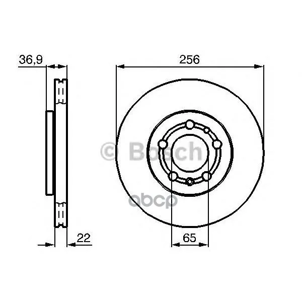 Диск Тормозной Audi: A2 00-05 Bosch арт. 0986478988