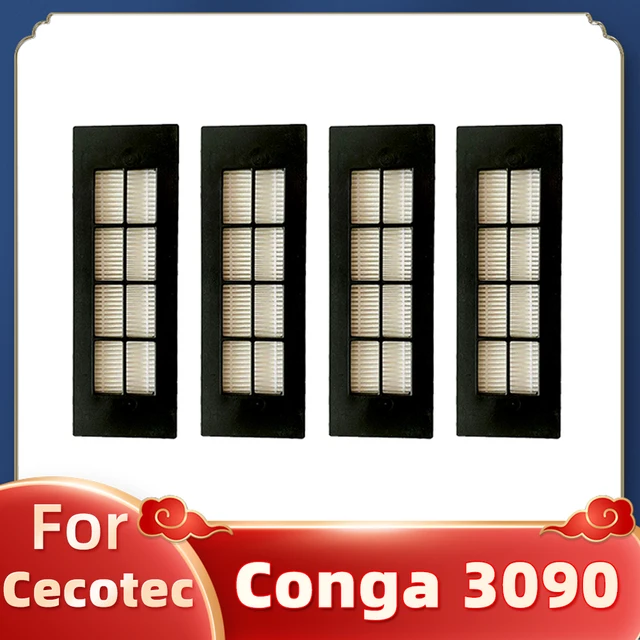 Main Side Brush Hepa Filter Mop Cloths Rag Replacement For Cecotec Conga 3090 Robotic Vacuum Cleaner Spare Parts Accessories 4 Filter