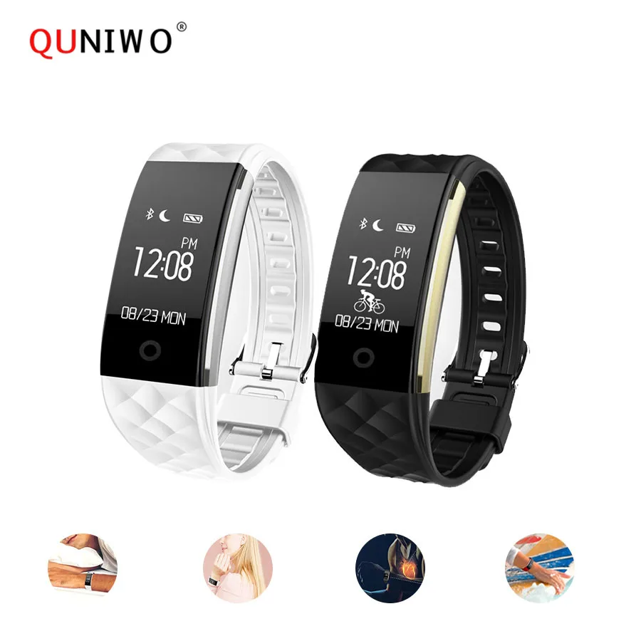 

Smart Wristband Waterproof Fitness Tracker Smartband Activity Tracker Run Setep Walking Bracelet Heart Rate Monitor