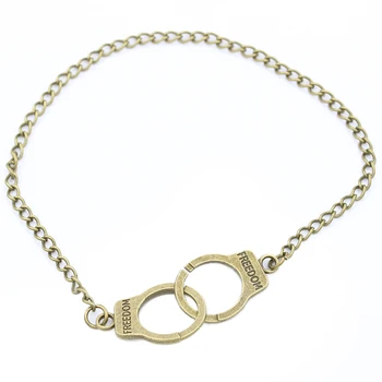 

Punk Color handcuffs Bracelets For Women Bracelets Popular creative Chain Bangles Fashion Jewelry Style Gift