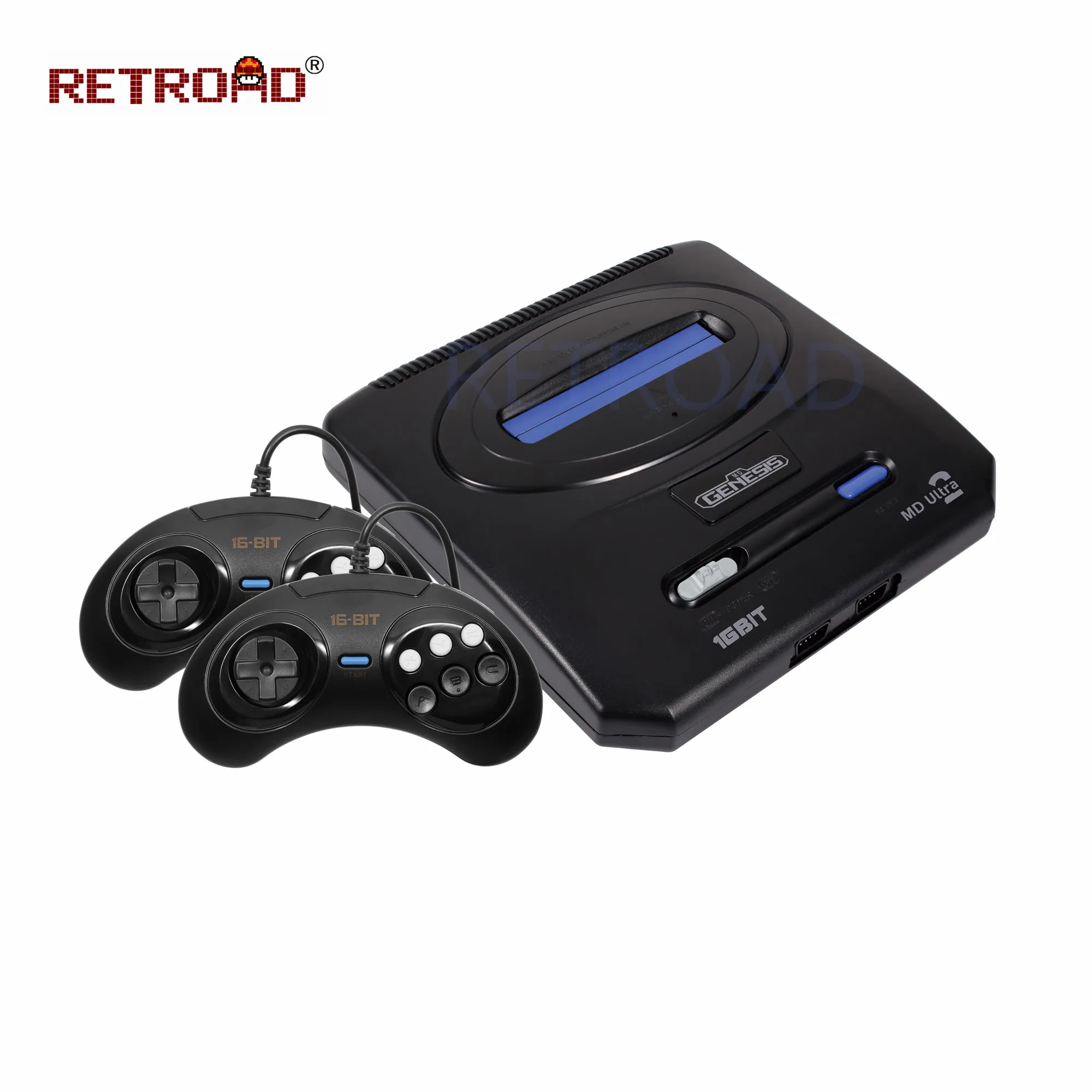 16 битная игровая ретро консоль MD 2 Genesis Ultra с переключателем режима США и Японии