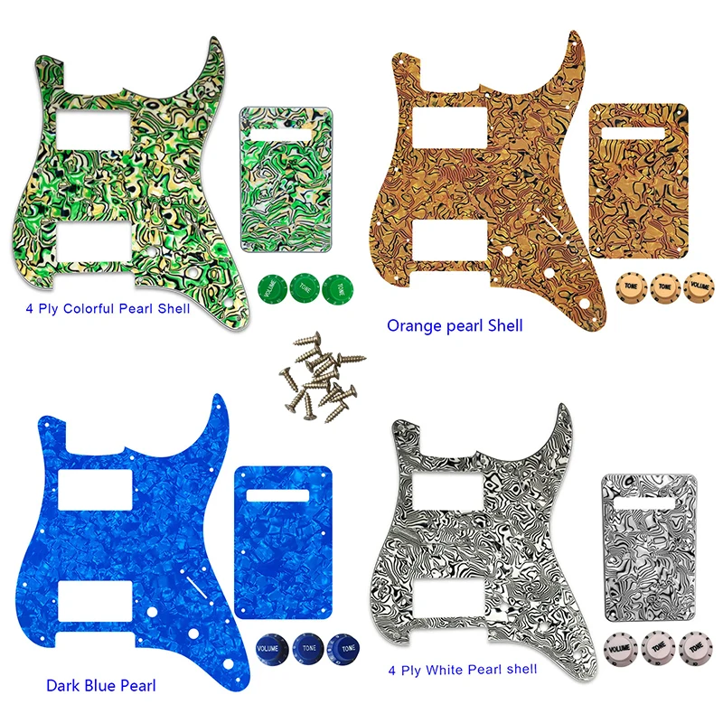 

FeiMan Custom 1SET Quality Electric Guitar Pickguard Scratch Plate HH PAF Humbucker Coil For USA\ Mexico Fd Strat Guitar Parts