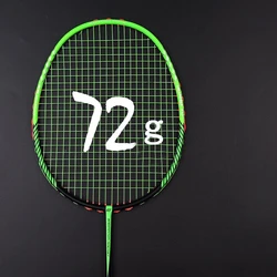 Professional Carbon Badminton Rackets Super Light Racket Bag Carbon Fiber Racquet Strung Offensive Defensive Adult Sports
