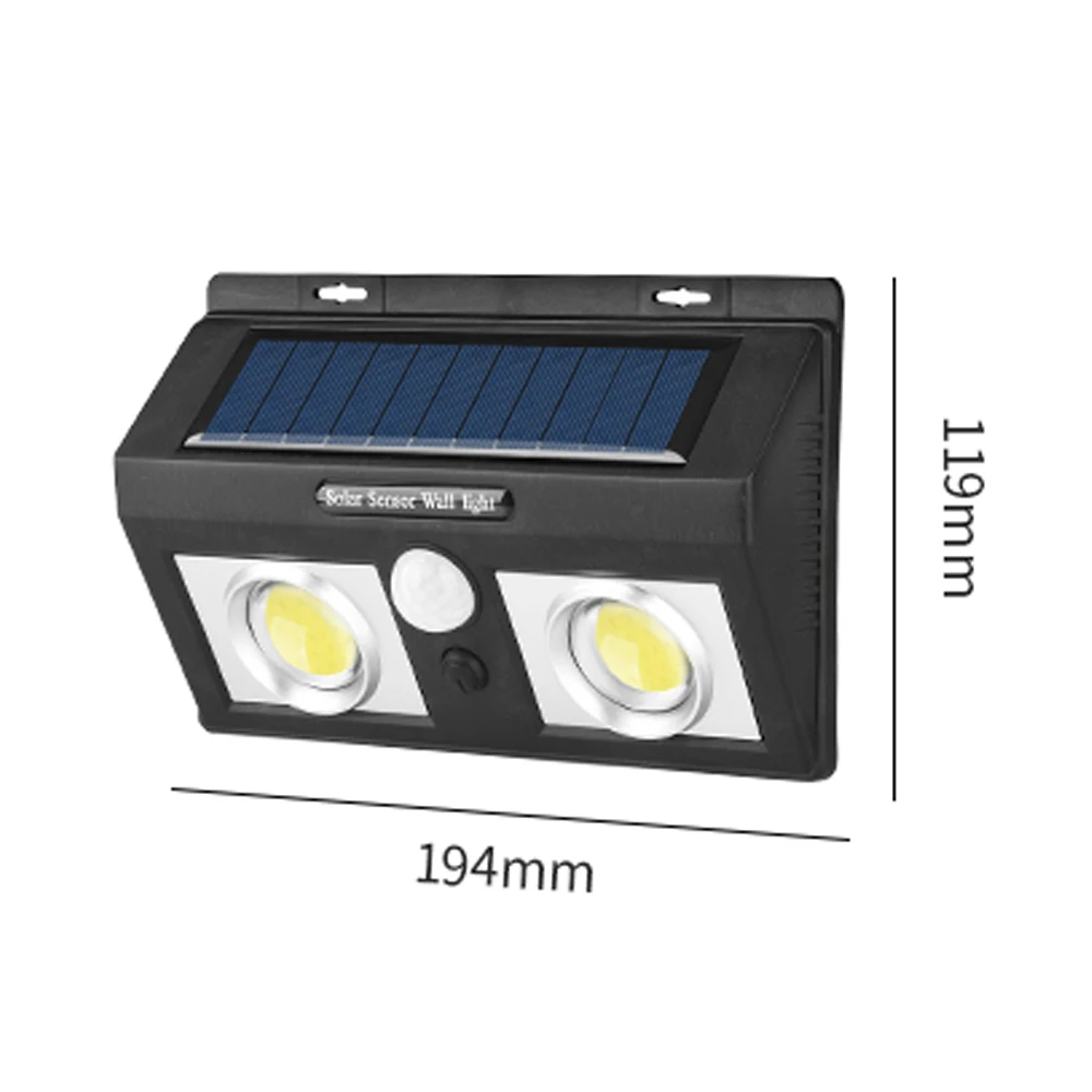 COB 60LED солнечный датчик движения водонепроницаемый 8 Вт наружный индукционный светильник садовый светильник домашний настенный светильник уличный светильник дорожка светильник s