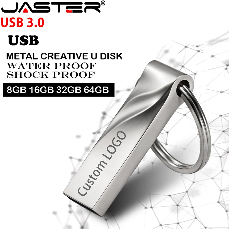 Новый флеш накопитель JASTER USB 3 0 мини флешка металлический 4 ГБ 8 16 32 64 U диск модный