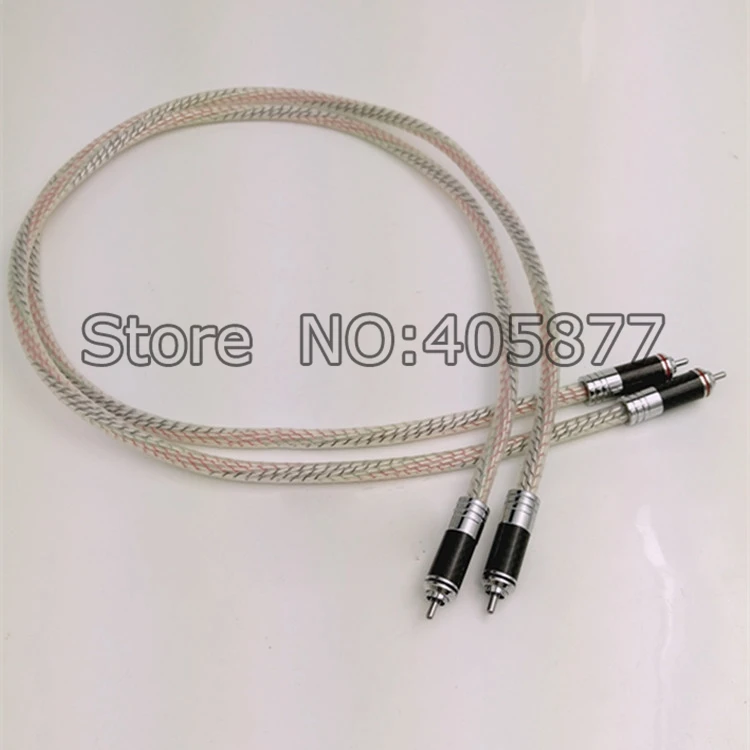 US $135.00 Valhalla Series RCA Interconnect Cable With Carbon Fiber Hifi Audio Cable 1M
