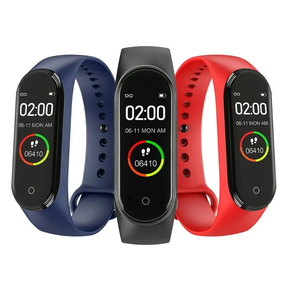 

M4 Smart Bracelet Heart Rate Blood Pressure Health Smart Watch M4 Pro Bluetooth Watch Wristband Fitness Tracker