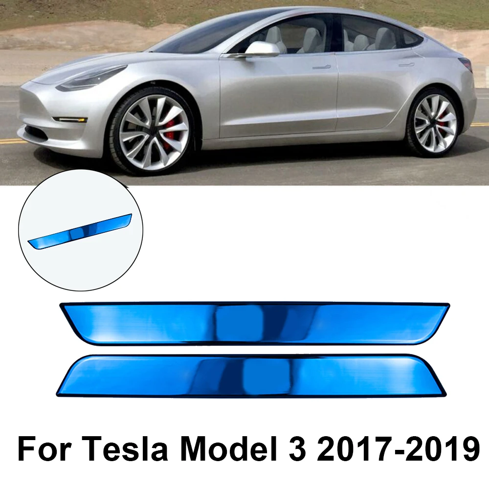 2 шт дверной порог из нержавеющей стали аксессуары для Tesla модель 3