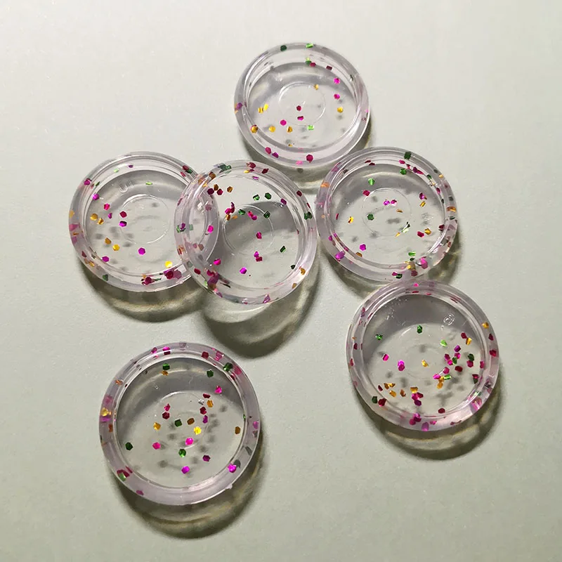 10pcs 24mm 10 шт. 24 мм блестящее отверстие для грибов пластиковые кольцевые диски съемный свободный блокнот со съемными листами DIY аксессуары для ручной книги тетрадь на спирали диск - Цвет: 10pcs 24mm
