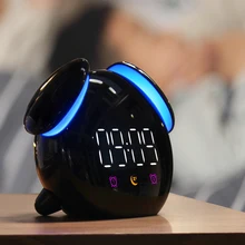 LED horloge numérique réveil lumière réveil lampe de Table lever du soleil coucher de soleil Mode veilleuse pour Snooze fonction enfants horloge de bureau