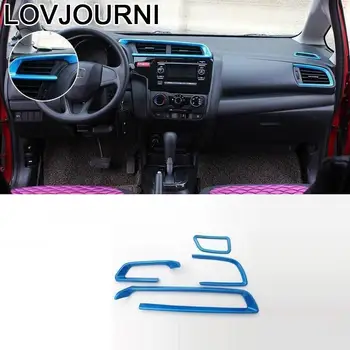 

Outlet Air Conditioner Interior Auto Chromium Decorative Accessories Accessory Covers Protecter 14 15 16 17 18 19 FOR Honda Fit