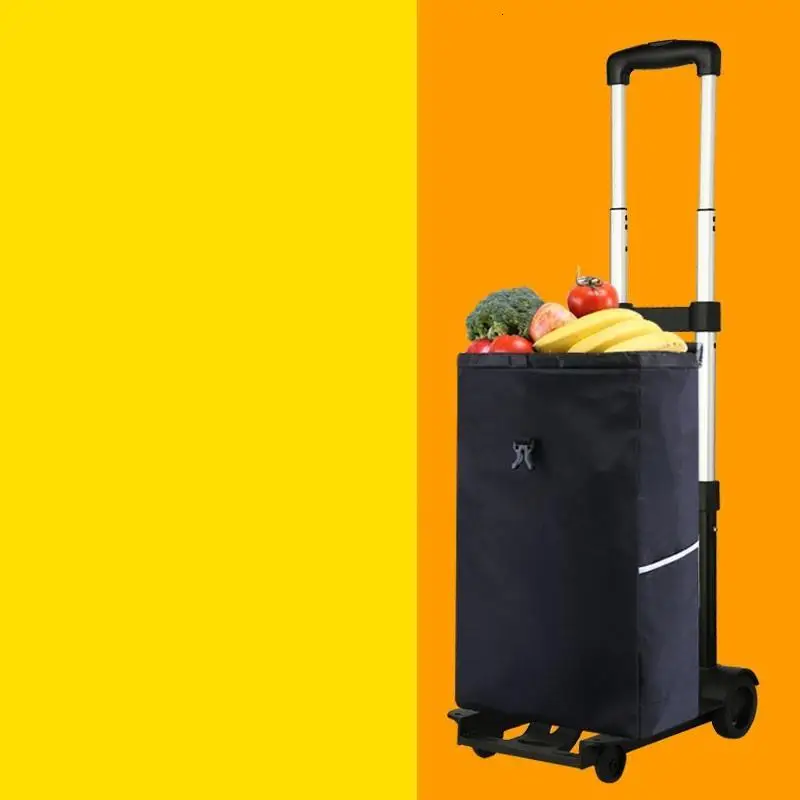 La Carrito Rolling Cart Cocina Carro Compra Table Chariot De Courses Avec Roulettes Carrello Cucina Shopping Kitchen Trolley - Цвет: MODEL J