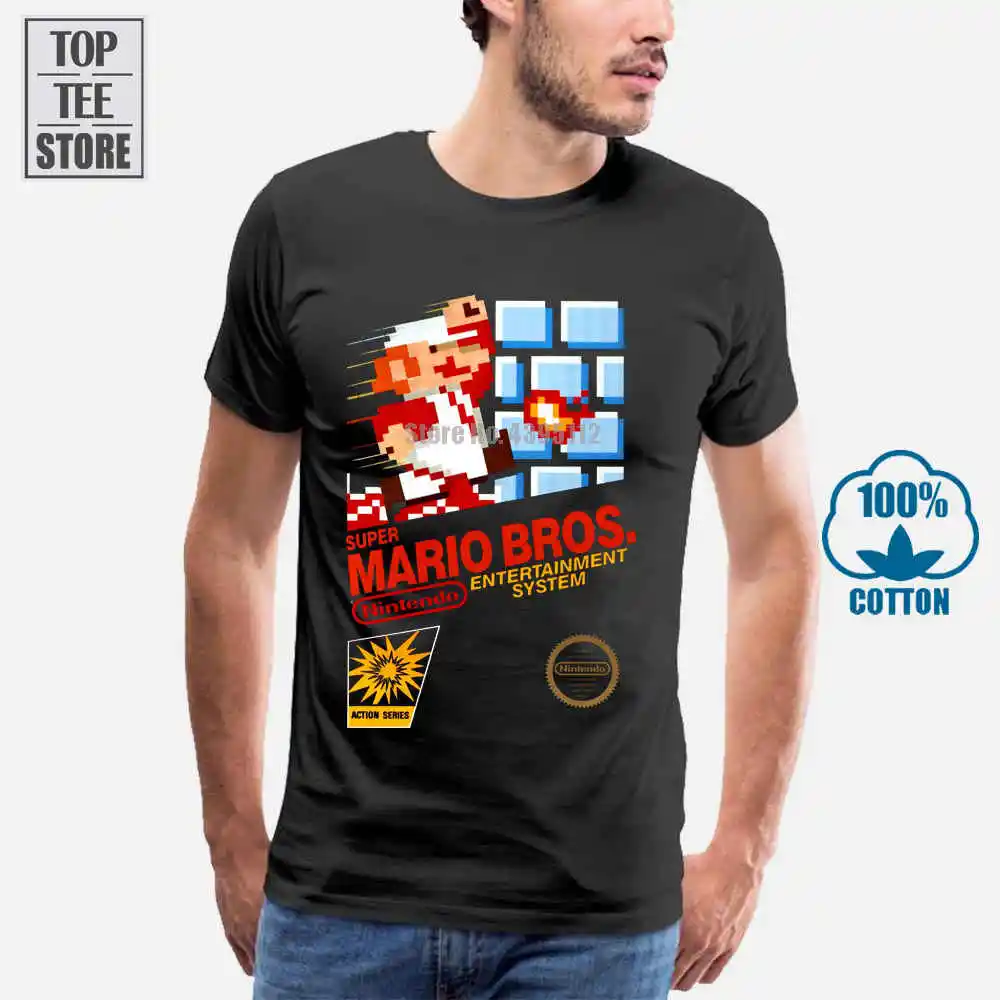 Футболка в стиле ретро Super Mario Brothers Nes Размер S до 4Xl|game t shirt|t shirtshirt |