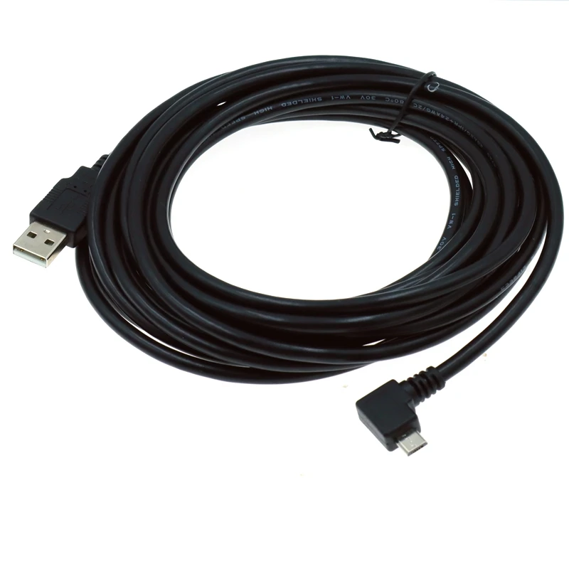 90-Degree Micro USB Male to USB Male Data Charging Cable for Mobile Phone, Tablet, and Driving Recorder - Available in 0.3m-5m Lengths Description Image.This Product Can Be Found With The Tag Names Computer Cables Connecting, Computer Peripherals, PC Hardware Cables Adapters, Up down left and right