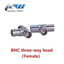 5pcs/lot BNC three-way head Q9 three female head monitoring adapter video signal distribution head monitoring three-way one-two
