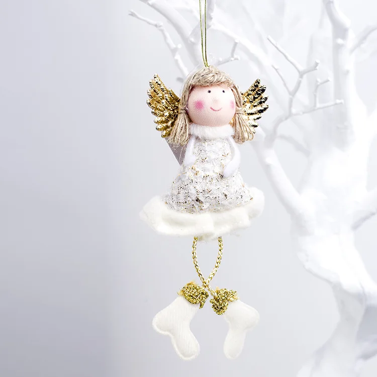 Милый мультяшный ангел, плюшевая кукла, Рождественский кулон, креативная Рождественская елка, шкаф, висячие украшения, украшение окна, рождественский подарок, игрушка - Цвет: Style C9