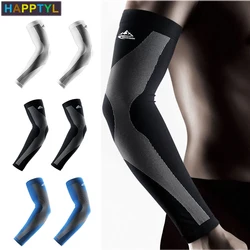 HAPPTYL 1Pair UV Protection Arm Sleeves with Anti-Slip Tattoo Covers Compression Sunblock Ice Silk Cooling Sleeves HAPPTYL 1Pair UV Protection Arm Sleeves with Anti-Slip Tattoo Covers Compression Sunblock Ice Silk Cooling Sleeves