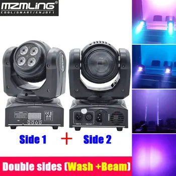 

Double Sides LED 1x10w RGBW + 4x10w RGBW Beam/Wash Light DMX512 Moving Head Light Professional DJ /Bar /Party /Show /Stage Light